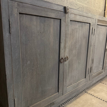 Old Grey Dressoir met 4 Deuren