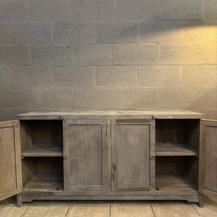 Old Grey Dressoir met 4 Deuren