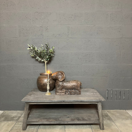 Old Grey Salontafel met onderblad