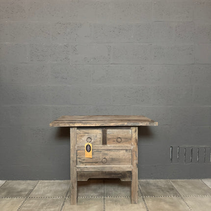 Driftwood sidetable met 3 lades