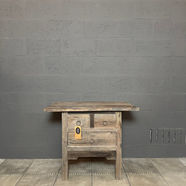 Driftwood sidetable met 3 lades