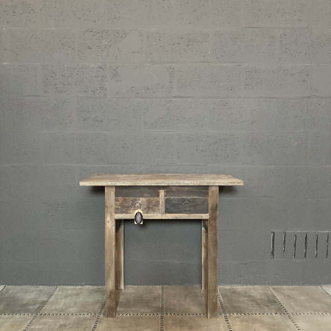 Driftwood sidetable met 2 lades