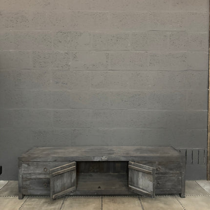 Old Grey tv-meubel – 2 deuren en 4 lades