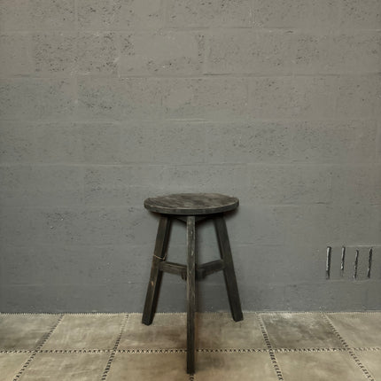 Old Grey bijzettafel / kruk