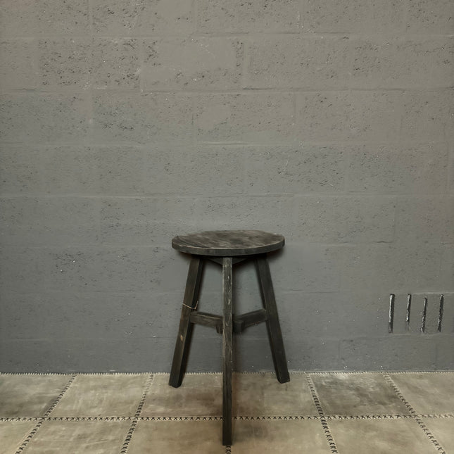 Old Grey bijzettafel / kruk