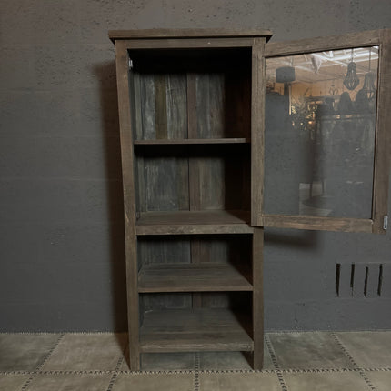 Driftwood Kast met Glasdeur