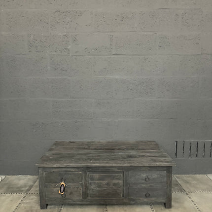 Rough Wood salontafel met 8 lades