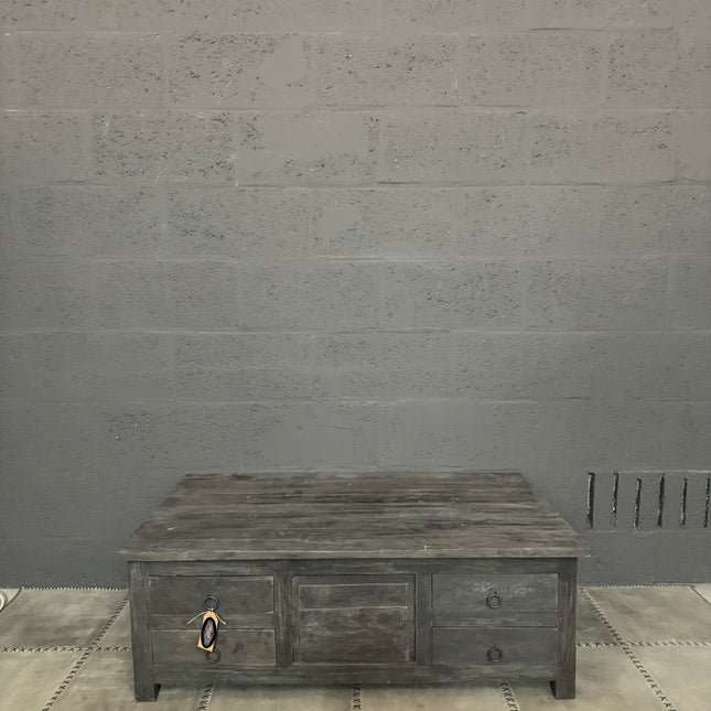 Rough Wood salontafel met 8 lades