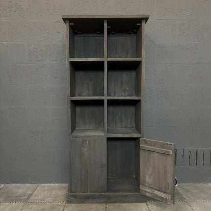 Rough Wood kast met open vakken en deuren