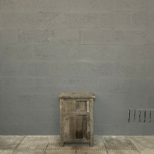 Driftwood Nachtkastje met Schuifdeur en Lade