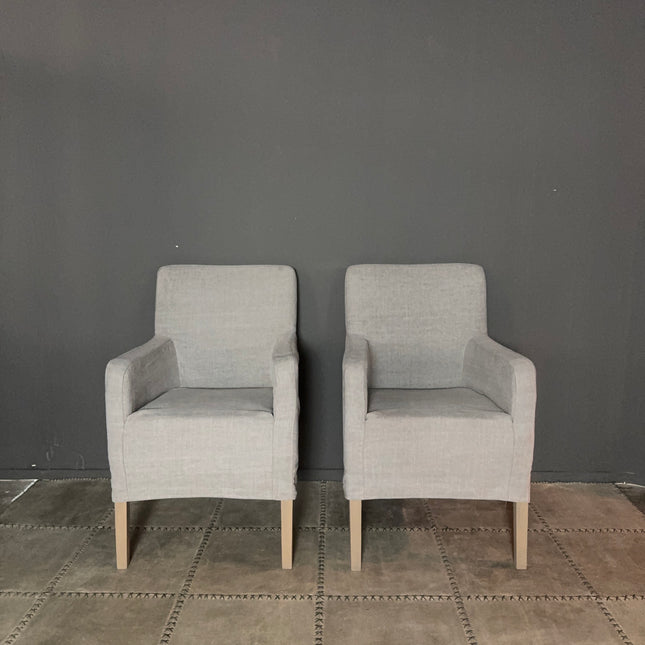 Linnen eetkamerstoelen