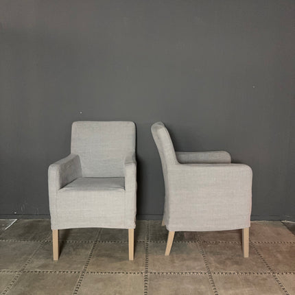 Linnen eetkamerstoelen