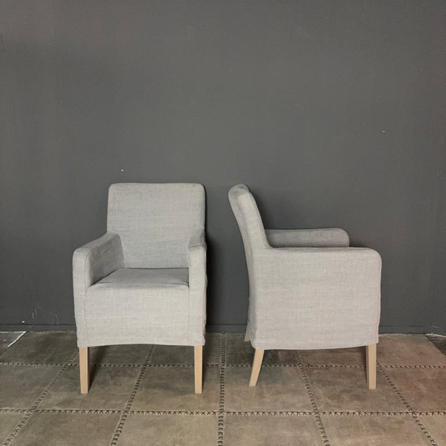 Linnen eetkamerstoelen