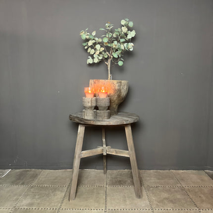 Driftwood bijzettafel rond