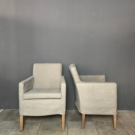 Linnen eetkamerstoelen