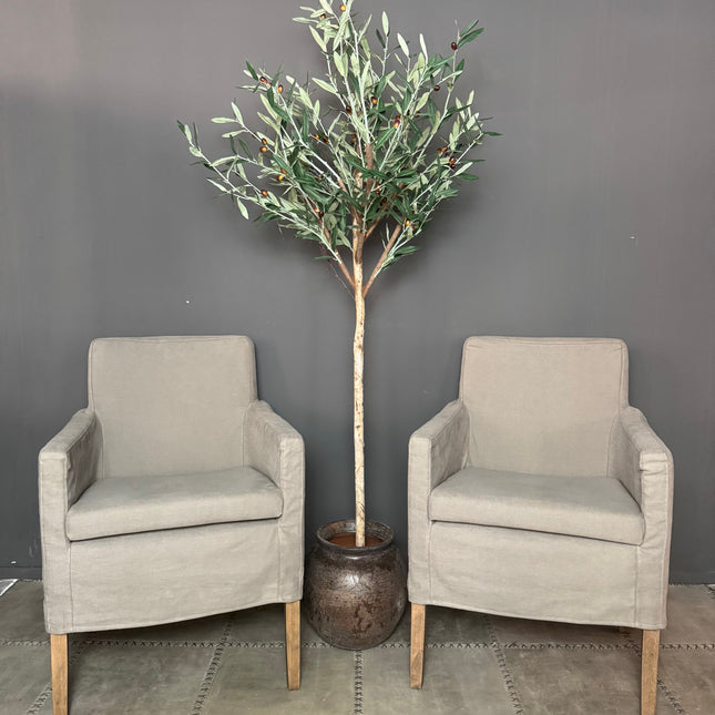 Linnen eetkamerstoelen