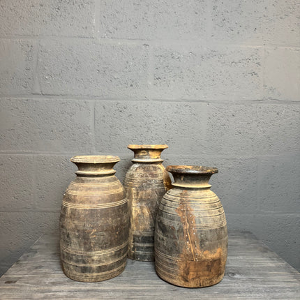 Nepalese houten potten