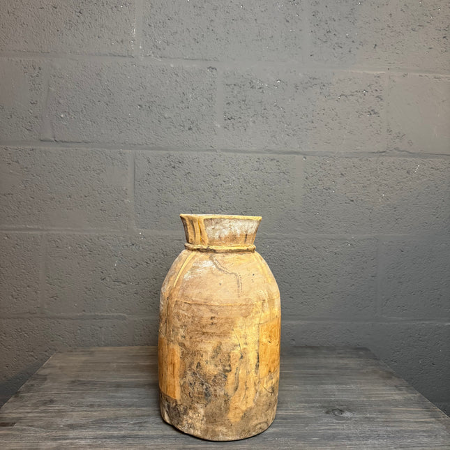 Nepalese houten potten – licht hout