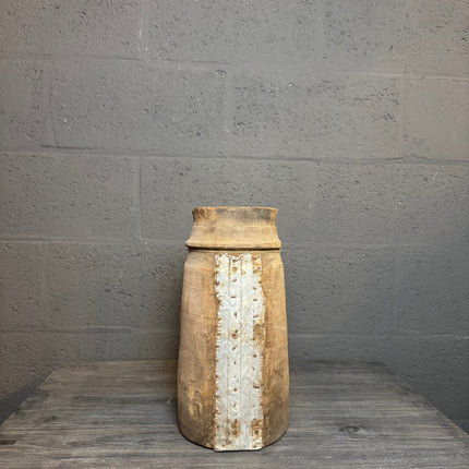 Nepalese houten potten – licht hout