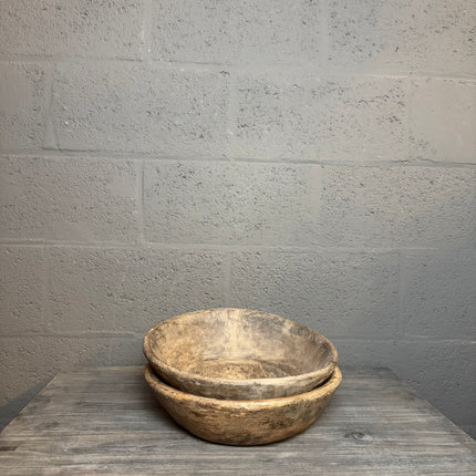 Oude houten schalen – uniek stuk