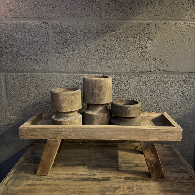 Houten decoratief bankje