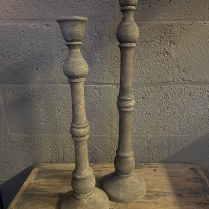 Houten kandelaars XL