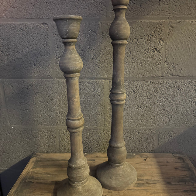 Houten kandelaars XL