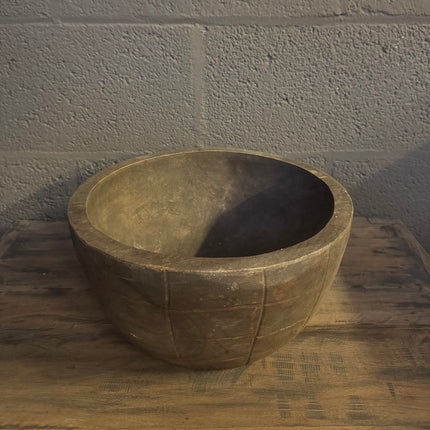 Authentieke houten schaal
