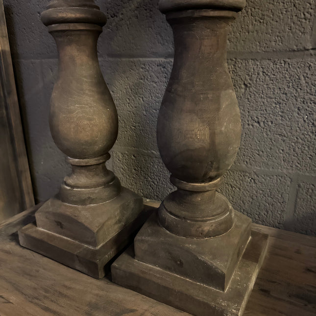 Massief houten balusters
