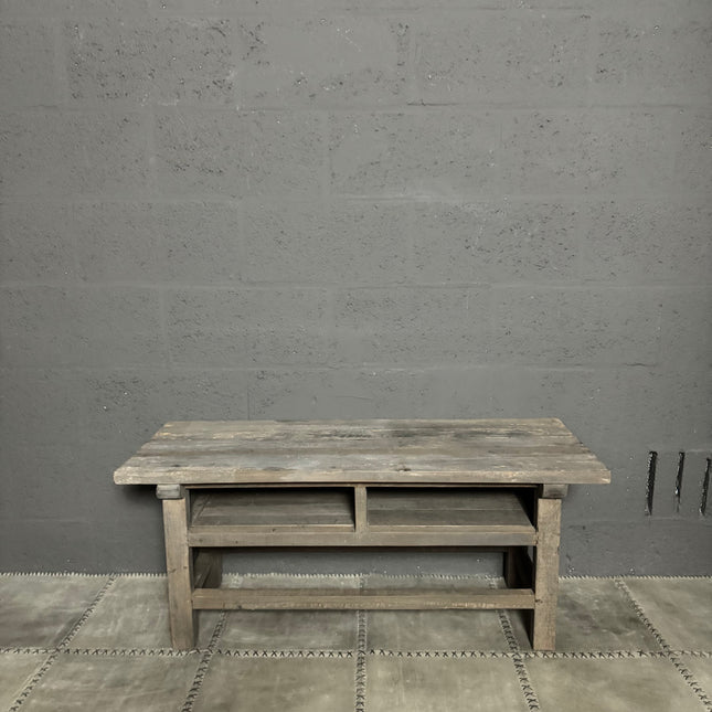Driftwood salontafel met 2 vakken
