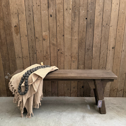 Driftwood Chinees bankje | Landelijk houten bankje