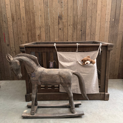 Houten hobbelpaard | Decoratief houten paard | Los of als set