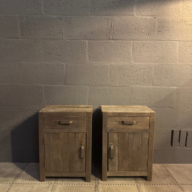 Driftwood nachtkastje – 1 deur & 1 lade