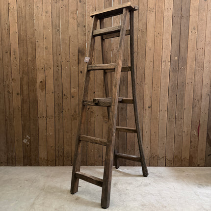 Driftwood ladder | Houten decoratieve ladder | Landelijke woondecoratie