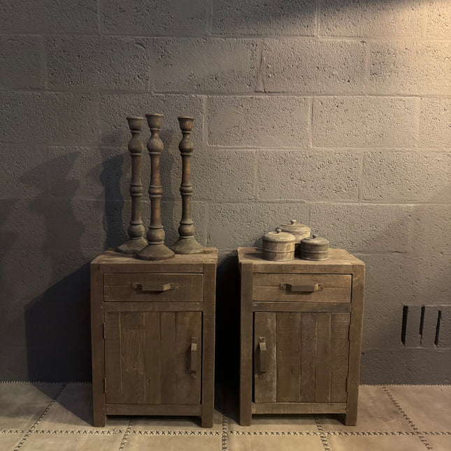Driftwood nachtkastje – 1 deur & 1 lade