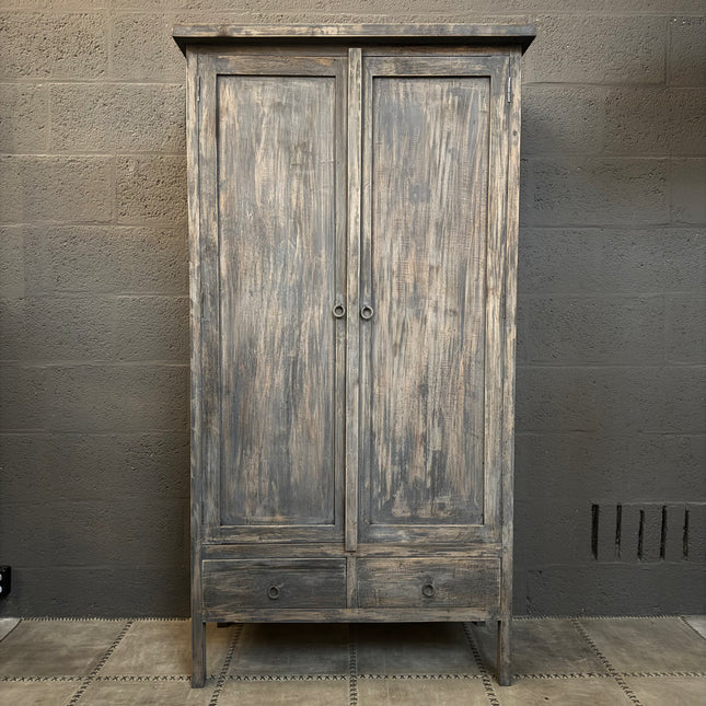 Old Grey kast – 2 deuren & 2 lades