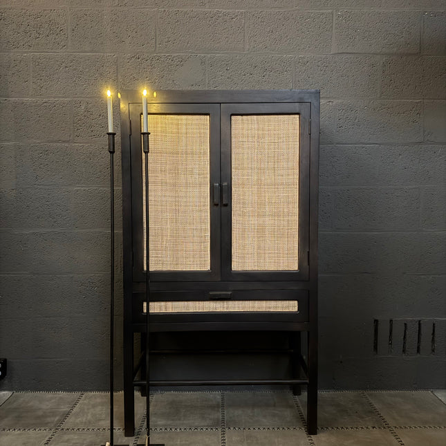 Light & Living kast – 2 deuren & 1 lade (met jute details)