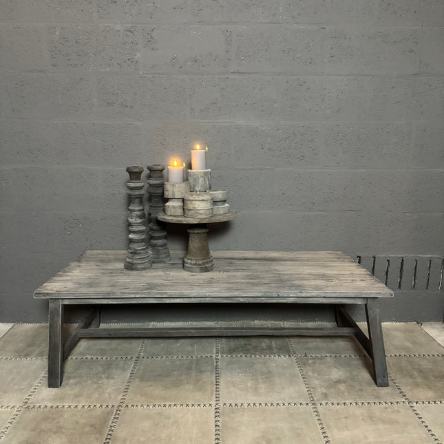 Old Grey Salontafel met dwarslat