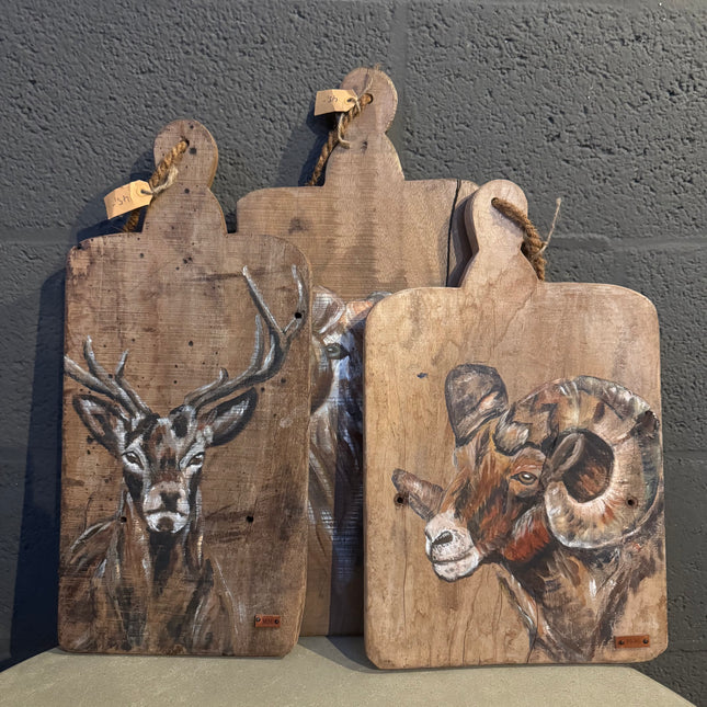 Unieke handgeschilderde broodplanken