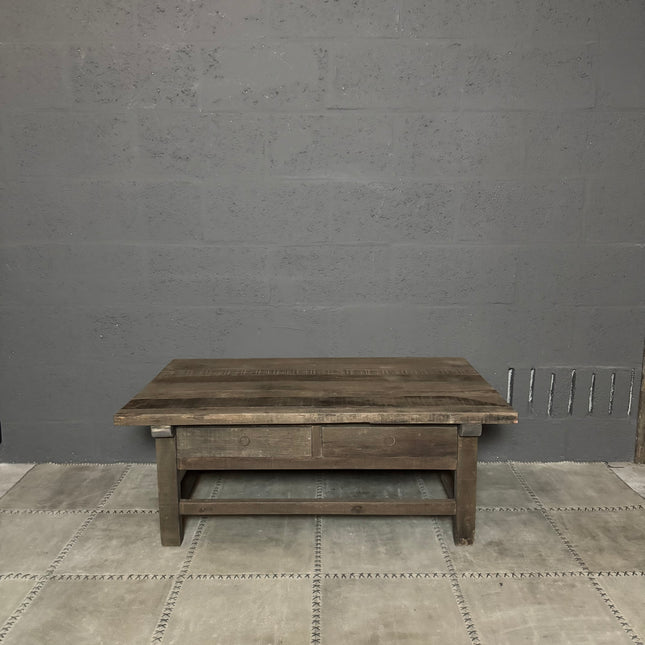 Driftwood Salontafel Jorg – Massief Houten Salontafel met Laden