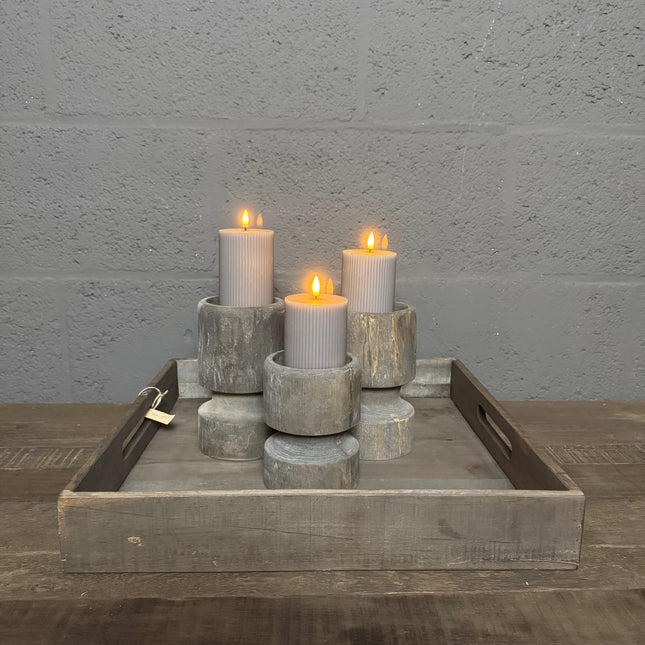 Driftwood Dienblad – Massief Houten Sfeervol Plateau