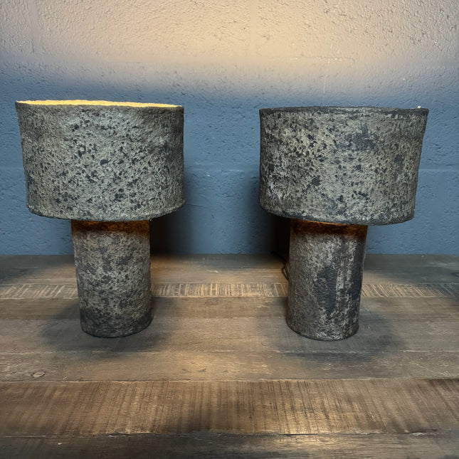 Tafellamp Papier-Maché Look – Organisch & Sober