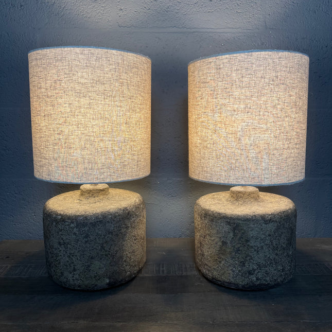 Tafellamp Papier-Maché / Klei Look – Organisch & Sfeervol