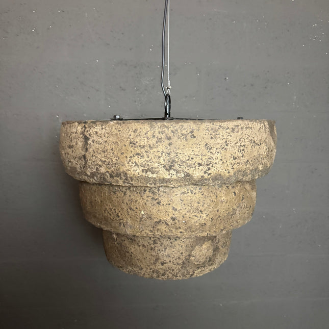 3-Laags Hanglamp – Papier-Maché / Klei Look