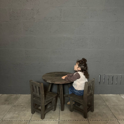 Driftwood Kinderstoeltje – Massief Houten Stoeltje
