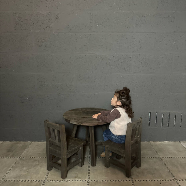 Driftwood Kinderstoeltje – Massief Houten Stoeltje