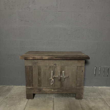 Driftwood Kastje – 2 Deuren met Houten Schuif