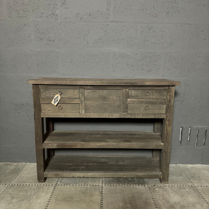 Driftwood Sidetable – 5 Lades & 2 Legplanken