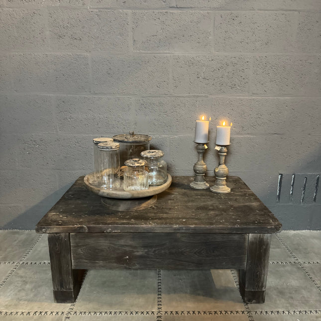 Uniek India Salontafel – Met 2 Kleppen aan de Zijkant