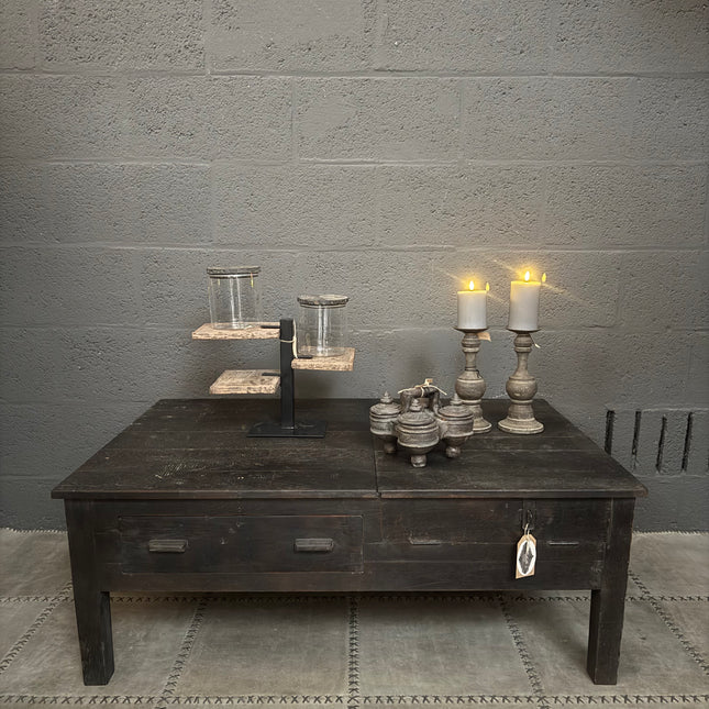 Uniek India Salontafel – Met Lade & Opbergklep